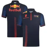 2023 F1 Red Bull #1 Royal Blue Polo Red Racing Suit(有领1号)