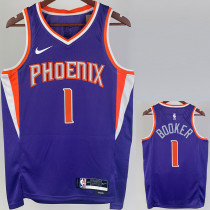 2022-23 SUNS BOOKER #1 Purple Top Quality Hot Pressing NBA Jersey