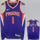 2022-23 SUNS BOOKER #1 Purple Top Quality Hot Pressing NBA Jersey