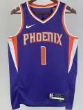 2022-23 SUNS BOOKER #1 Purple Top Quality Hot Pressing NBA Jersey