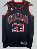 2022-23 BULLS PIPPEN #33 Black Top Quality Hot Pressing NBA Jersey (Trapeze Edition) 飞人版