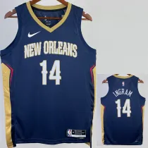 2022-23 Pelicans INGRAM #14 Royal Blue Top Quality Hot Pressing NBA Jersey