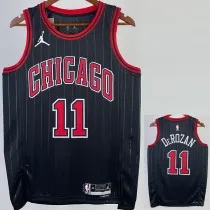 2022-23 BULLS DEROZAN #11 Black Top Quality Hot Pressing NBA Jersey (Trapeze Edition) 飞人版