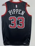2022-23 BULLS PIPPEN #33 Black Top Quality Hot Pressing NBA Jersey (Trapeze Edition) 飞人版