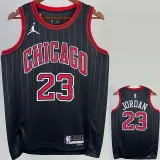 2022-23 BULLS JORDAN #23 Black Top Quality Hot Pressing NBA Jersey (Trapeze Edition) 飞人版