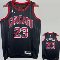 2022-23 BULLS JORDAN #23 Black Top Quality Hot Pressing NBA Jersey (Trapeze Edition) 飞人版