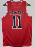 2023 SHOHOKU RUKAWA #11 Red Top Quality Hot Pressing NBA Jersey (带标）