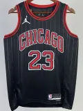 2022-23 BULLS JORDAN #23 Black Top Quality Hot Pressing NBA Jersey (Trapeze Edition) 飞人版