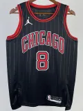 2022-23 BULLS LAVINE #8 Black Top Quality Hot Pressing NBA Jersey (Trapeze Edition) 飞人版