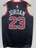 2022-23 BULLS JORDAN #23 Black Top Quality Hot Pressing NBA Jersey (Trapeze Edition) 飞人版