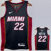 2022-23 HEAT BUTLER #22 Black Top Quality Hot Pressing NBA Jersey (V领）