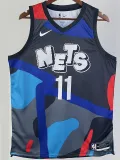 2023-24 NETS IRVING #11 Blue Black City Edition Top Quality Hot Pressing NBA Jersey