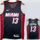 2022-23 HEAT ADEBAYO #13 Black Top Quality Hot Pressing NBA Jersey (V领）