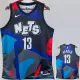 2023-24 NETS HARDEN #13 Blue Black City Edition Top Quality Hot Pressing NBA Jersey
