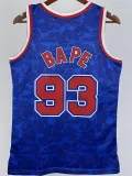 2023 NETS & BAPE #93 Blue Top Quality Hot Pressing NBA Jersey
