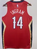 2022-23 Pelicans INGRAM #14 Red Top Quality Hot Pressing NBA Jersey (Trapeze Edition) 飞人版