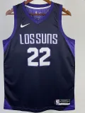 2017-18 SUNS AYTON #22 Royal Blue City Edition Top Quality Hot Pressing NBA Jersey