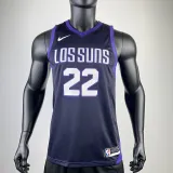 2017-18 SUNS AYTON #22 Royal Blue City Edition Top Quality Hot Pressing NBA Jersey