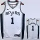 2022-23 SA Spurs WEMBANYAMA #1 White Top Quality Hot Pressing NBA Jersey
