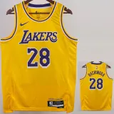 2022-23 LAKERS HACHIMURA #28 Yellow Top Quality Hot Pressing NBA Jersey(圆领)