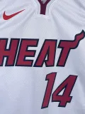 2022-23 HEAT HERRO #14 White Top Quality Hot Pressing NBA Jersey (V领）