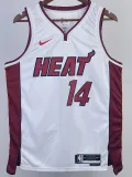 2022-23 HEAT HERRO #14 White Top Quality Hot Pressing NBA Jersey (V领）