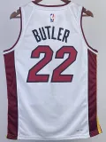 2022-23 HEAT BUTLER #22 White Top Quality Hot Pressing NBA Jersey (V领）