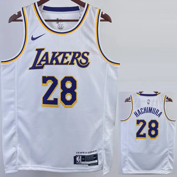 2022-23 LAKERS HACHIMURA #28 White Top Quality Hot Pressing NBA Jersey(圆领)