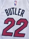 2022-23 HEAT BUTLER #22 White Top Quality Hot Pressing NBA Jersey (V领）
