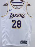 2022-23 LAKERS HACHIMURA #28 White Top Quality Hot Pressing NBA Jersey(圆领)