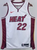 2022-23 HEAT BUTLER #22 White Top Quality Hot Pressing NBA Jersey (V领）