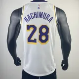 2022-23 LAKERS HACHIMURA #28 White Top Quality Hot Pressing NBA Jersey(圆领)