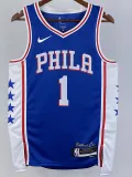 2022-23 76ERS HARDEN #1 Blue Top Quality Hot Pressing NBA Jersey (V领）