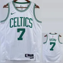 2022-23 CELTICS BROWN #7 White Top Quality Hot Pressing NBA Jersey