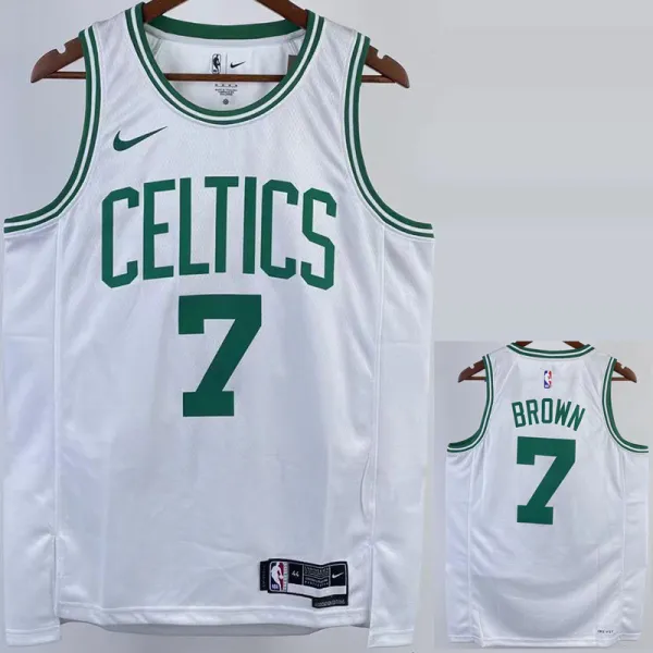 2022-23 CELTICS BROWN #7 White Top Quality Hot Pressing NBA Jersey