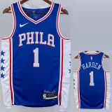 2022-23 76ERS HARDEN #1 Blue Top Quality Hot Pressing NBA Jersey (V领）