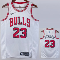 2022-23 BULLS JORDAN #23 White Top Quality Hot Pressing NBA Jersey