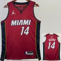 2022-23 HEAT HERRO #14 Red Top Quality Hot Pressing NBA Jersey (Trapeze Edition) 飞人版