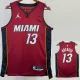 2022-23 HEAT ADEBAYO #13 Red Top Quality Hot Pressing NBA Jersey (Trapeze Edition) 飞人版