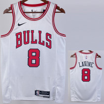 2022-23 BULLS LAVINE #8 White Top Quality Hot Pressing NBA Jersey