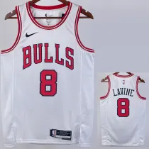 2022-23 BULLS LAVINE #8 White Top Quality Hot Pressing NBA Jersey