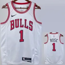 2022-23 BULLS ROSE #1 White Top Quality Hot Pressing NBA Jersey