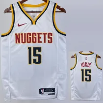 2022-23 Nuggets JOKIC #15 White Top Quality Hot Pressing NBA Jersey