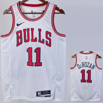 2022-23 BULLS DEROZAN #11 White Top Quality Hot Pressing NBA Jersey