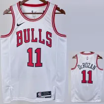 2022-23 BULLS DEROZAN #11 White Top Quality Hot Pressing NBA Jersey