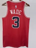 2022-23 BULLS WADE #3 Red Top Quality Hot Pressing NBA Jersey