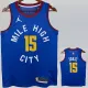 2020-21 Nuggets JOKIC #15 Blue Top Quality Hot Pressing NBA Jersey (Trapeze Edition) 飞人版