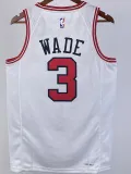 2022-23 BULLS WADE #3 White Top Quality Hot Pressing NBA Jersey