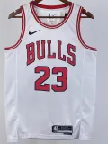 2022-23 BULLS JORDAN #23 White Top Quality Hot Pressing NBA Jersey