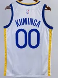 2022-23 WARRIORS KUMINGA #00 White Top Quality Hot Pressing NBA Jersey (V领)